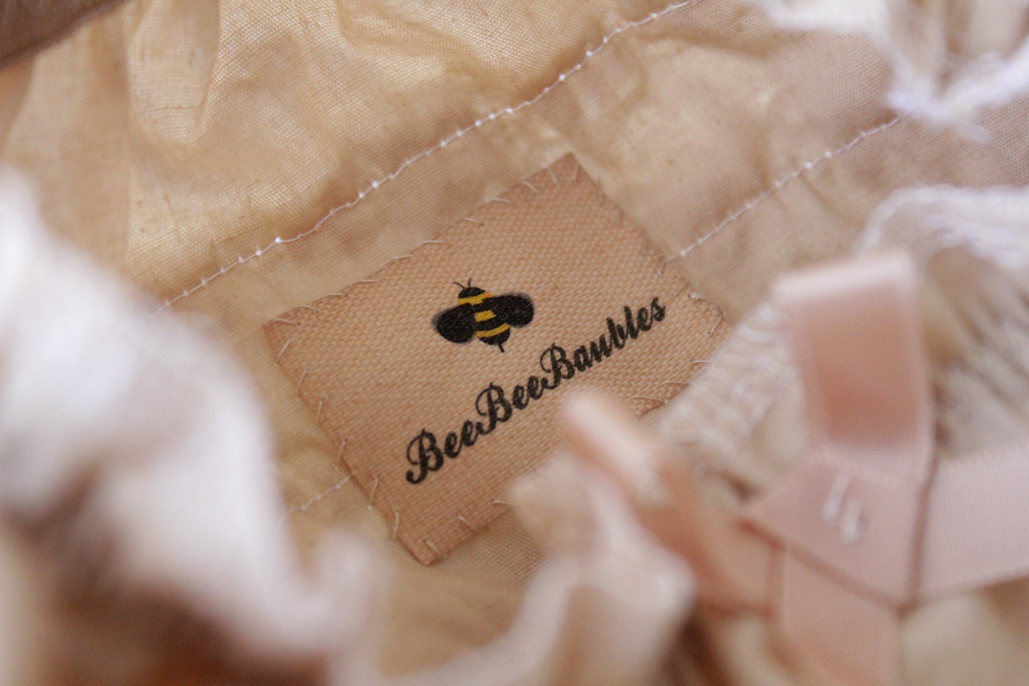 Vintage Tea Stained Cream & Ivory Diaper Cover