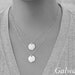 2 Disc Layered Hand Stamped Necklace