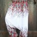 White Jinny ,Harem Pants,Wide Leg Pants with floral Printed