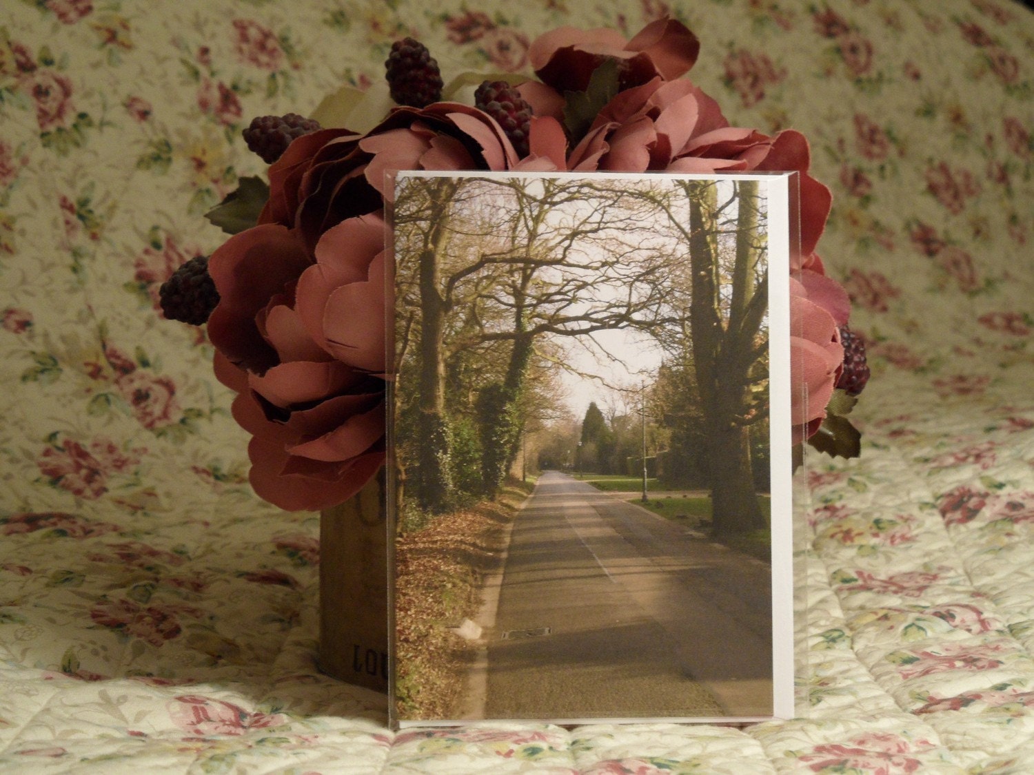Church Road and Woodlands, Ham Common (Free UK P&P): GREETING CARD