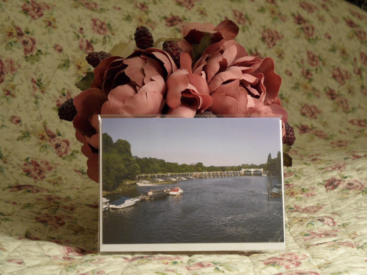 Teddington Lock (Free UK P&P) GREETING CARD