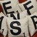 Any Three Scrabble Letter Pillows - PILLOW COVERS and INSERTS
