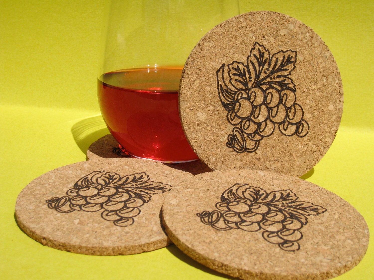 Laser Engraved Coaster Set