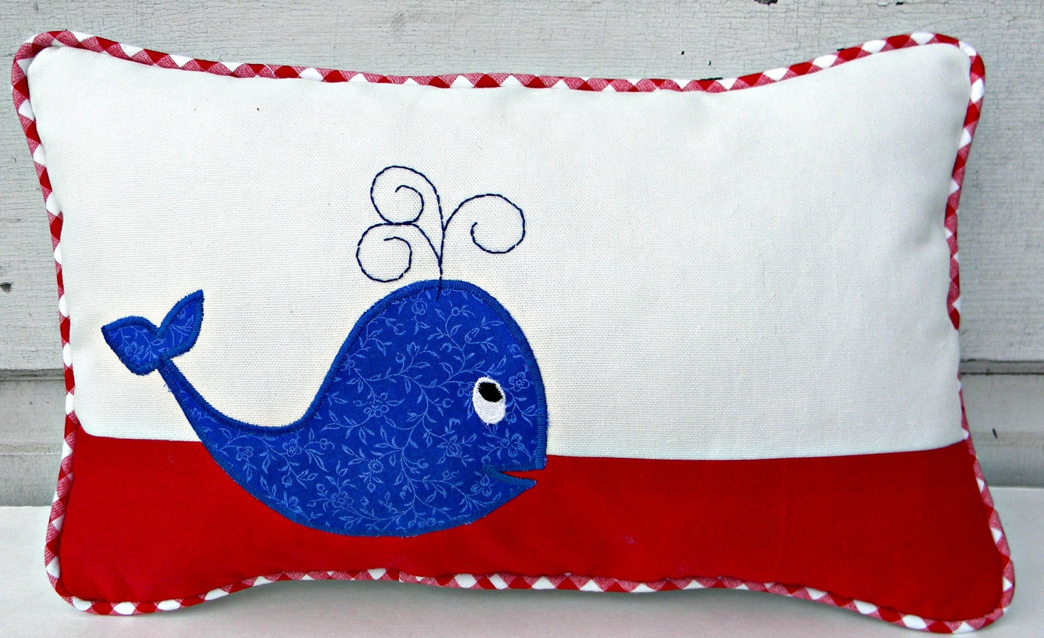 Cheerful Little Whale Pillow