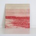 Etching . Minimalist Art Print: Striation 4 (in Red)