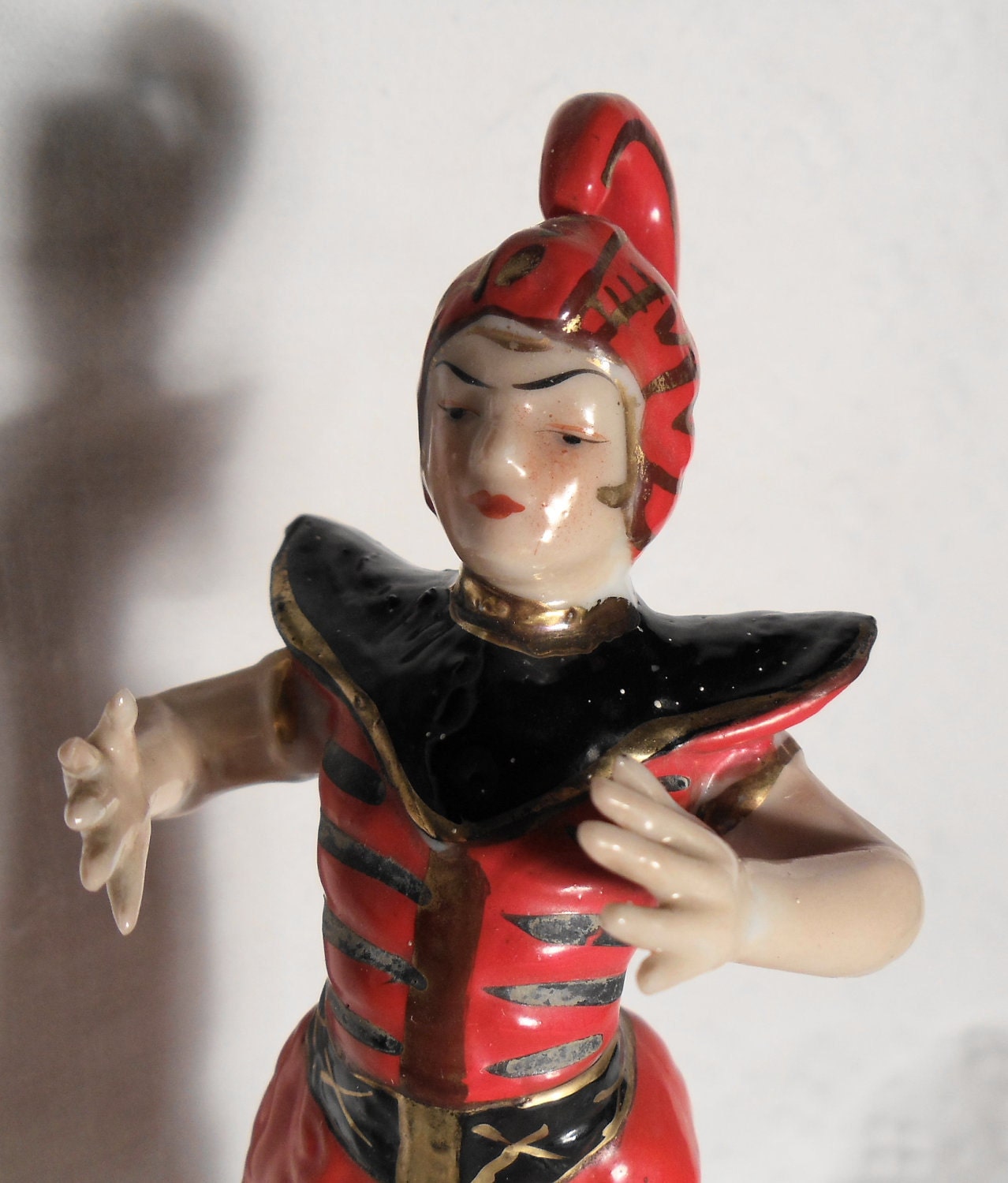 VINTAGE Handpainted Japanese Girl Figurine From Occupied Japan