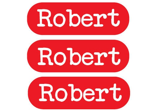100 Children's Custom Iron on clothing labels - FREE U.S. SHIPPING