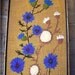Vintage Crewel Embroidery Picture, XL Framed, Handmade on Burlap