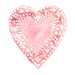 8.5x11 - pink heart watercolor giclee print