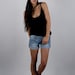 Blue Denim Studded Shorts Size 27 / OMCV x Hurley Collaboration