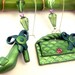 Green High Heel Sandal and Fancy Purse Earrings Handmade - SoCool Collection