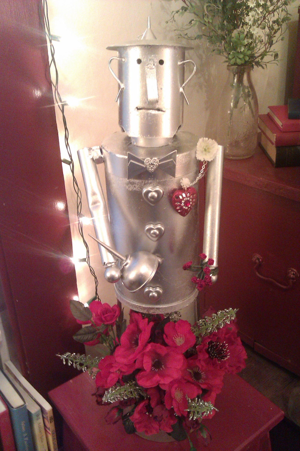 Metal Tin Man Sculpture