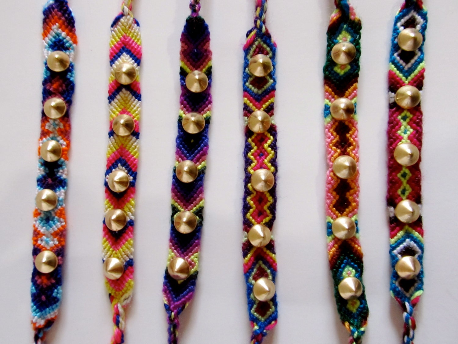 SALE Choose Spike Studded Friendship Bracelet (1) Gold
