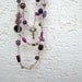 Purple necklace /beaded necklace / czech glass / boho necklace