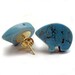 turquoise bear earrings