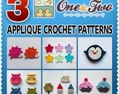SPECIAL OFFER - Choose 3 PDF   Applique Crochet  Patterns for 8,50 Dollars - Permission to Sell Finished Items