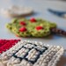 Instant Download - PDF Crochet Pattern - The Tree, the Houses and the Cloud Applique - Text instructions and SYMBOL CHART instructions
