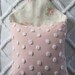 LOVE NOTE vintage chenille pillow cover with custom insert by morechenillechateau