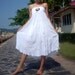 Lovely White Cotton Coconut Shell Beach Sexy Party Wedding Dress (Long Skirt or Dress) A