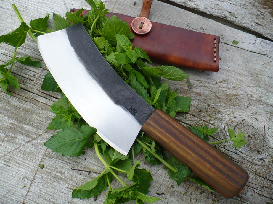 Hand forged herb chopper/mini cleaver