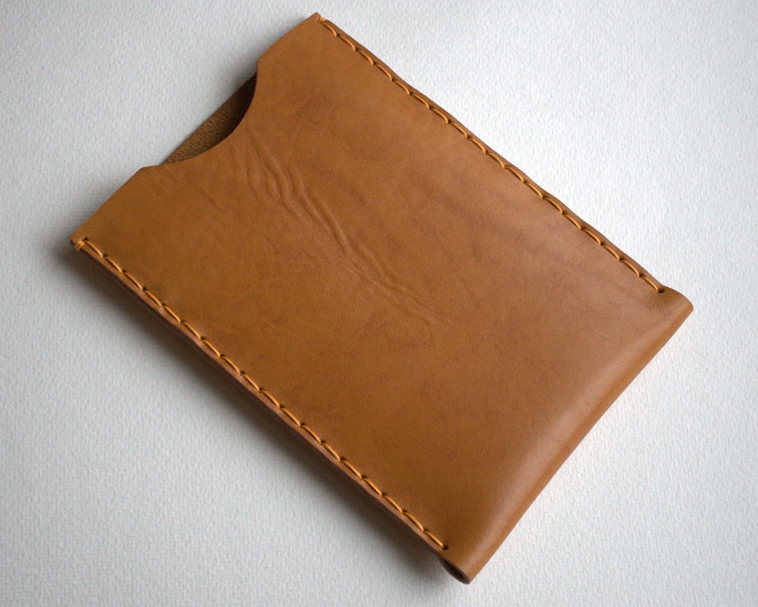 Kindle FIRE case sleeve cover natural waxed leather