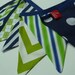 Boys birthday party Bunting/Banner. in Navy, Lime Green. Very vibrant