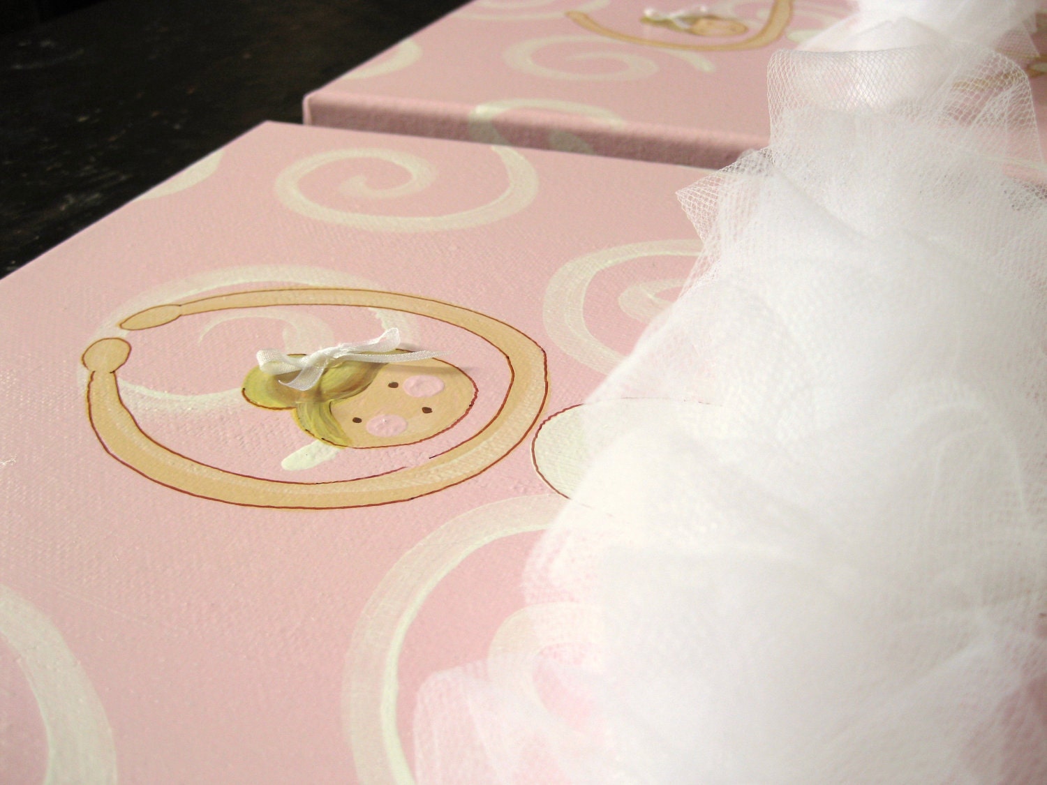 La Ballerinas (set of 3) 11x14, Light Pink, MADE TO ORDER