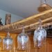 Hanging Glass Rack Stemware Rack Made From Oak Wine Barrel Staves