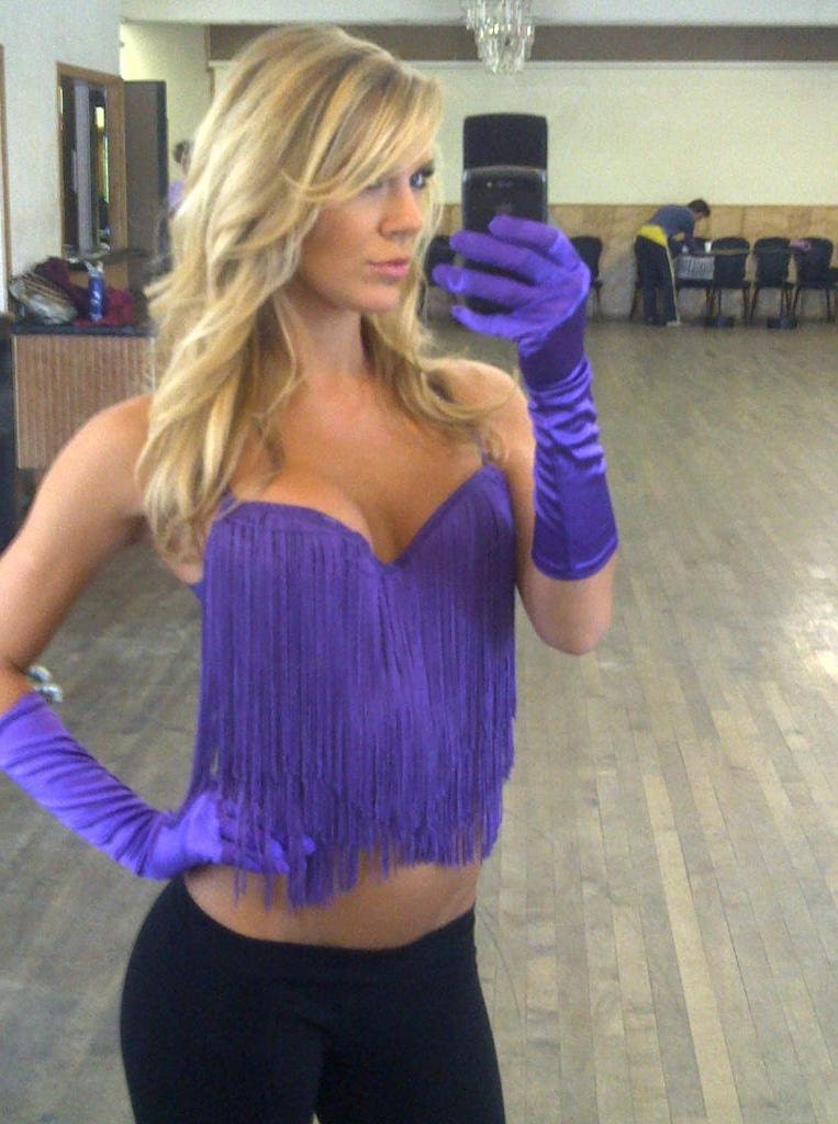 Fringe Flapper style bra in purple and black