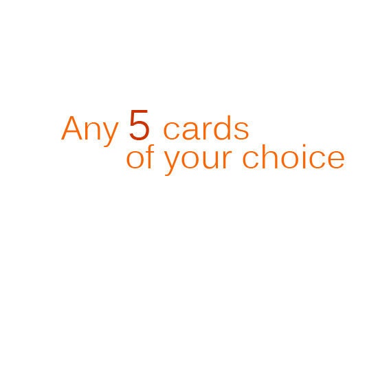 Mix and Match Card Set - Blank Stationery - Any 5 Cards