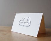 Simple Sympathy Card - Thinking of You Card - Deepest Sympathy