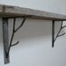 RESERVED for Allesandra 2 sets of brushed brackets and 2 barnwood shelves 10"x36"