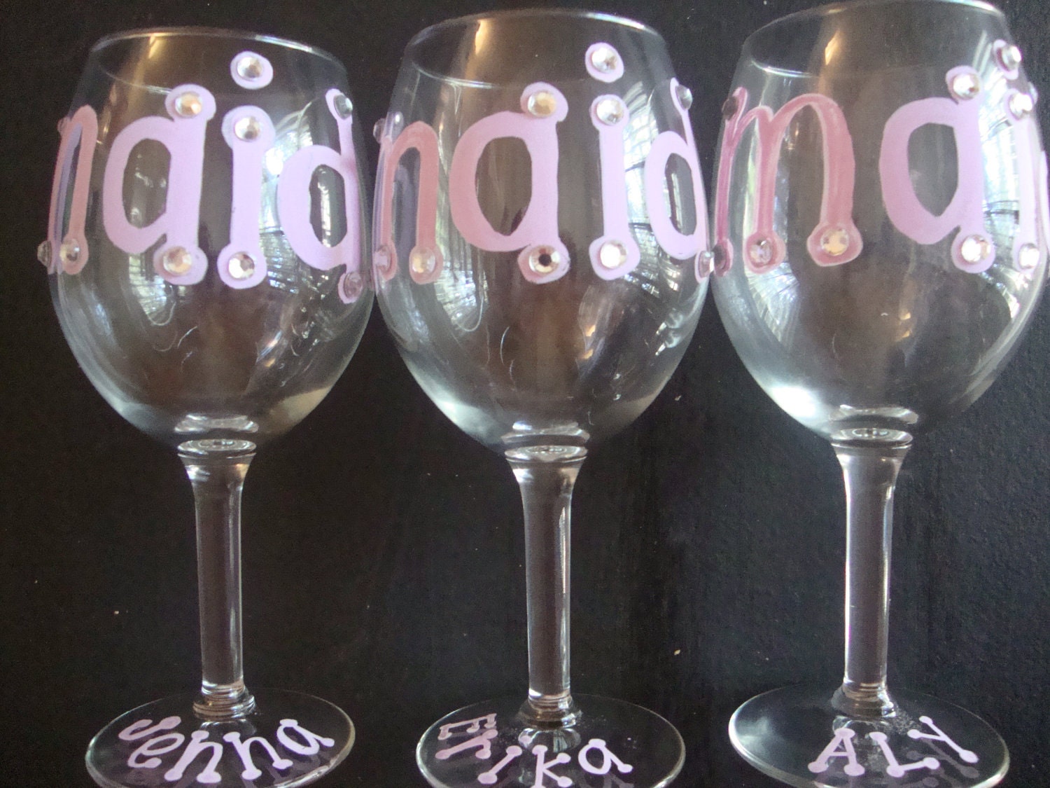 Bachelorette Party Personalized Wine Glasses