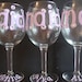 Bachelorette Party Personalized Wine Glasses
