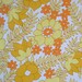 Vintage floral fabric FQ