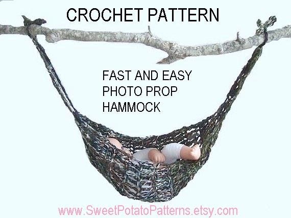 Instant Download PDF Crochet Pattern - Photo Prop Hammock SPP-04 Permission to sell your finished items
