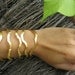 Gold Bracelet Hammered Exceptional Jewelry