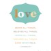 Wall Art - Love Never Fails (brown, seafoam, gold, orange) I Corinthians 13:7 - 8 x 10 Print
