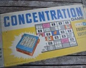 Vintage Concentration Game Circa 1961