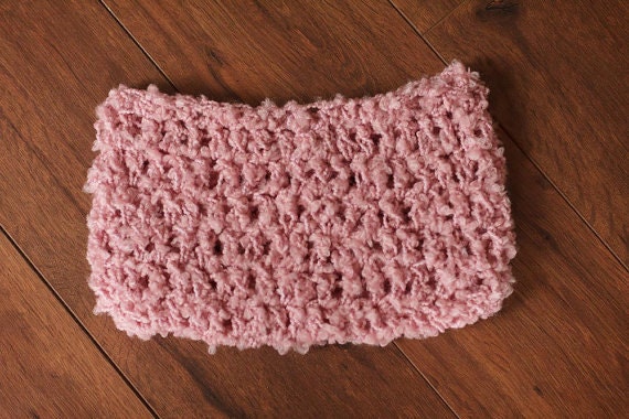 Pink/Mauve Newborn Nest Baby Bowl Cacoon Wrap Photography Prop