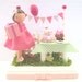 Clothespin doll-Custom celebration cake topper