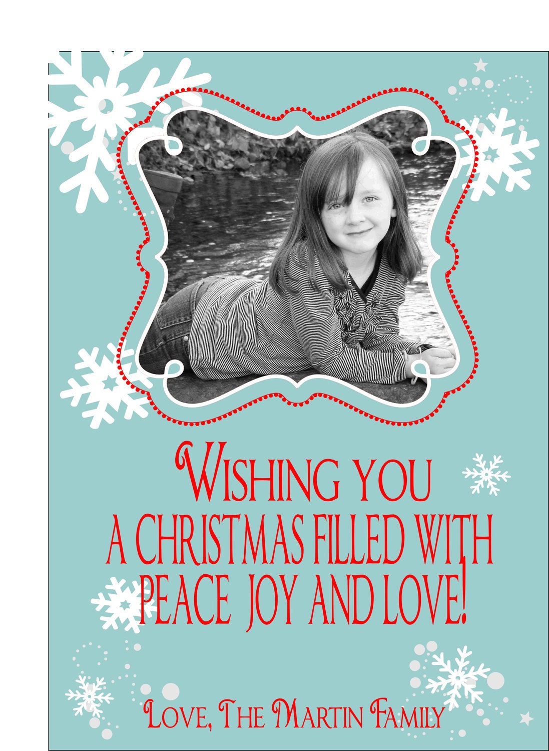 5x7 Custom Christmas/Holiday Photo Card Il_570xn
