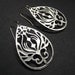 Silver Peacock Earrings
