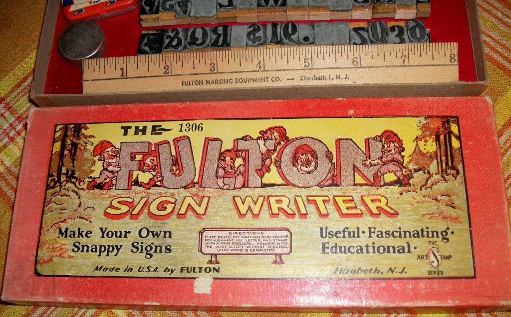 Fulton Sign Writer, vintage toy