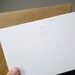 Embossed A6 skull notecards with kraft envelopes - Bright White PACK OF 6