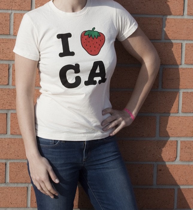 I Strawberry California T-Shirt - Women's S, M or L