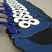 Cookie Monster Favor Tags - Set of 12 - With Ribbon - Pick Your Color