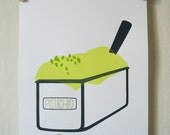 Pistachio Gelato - Silkscreen Print