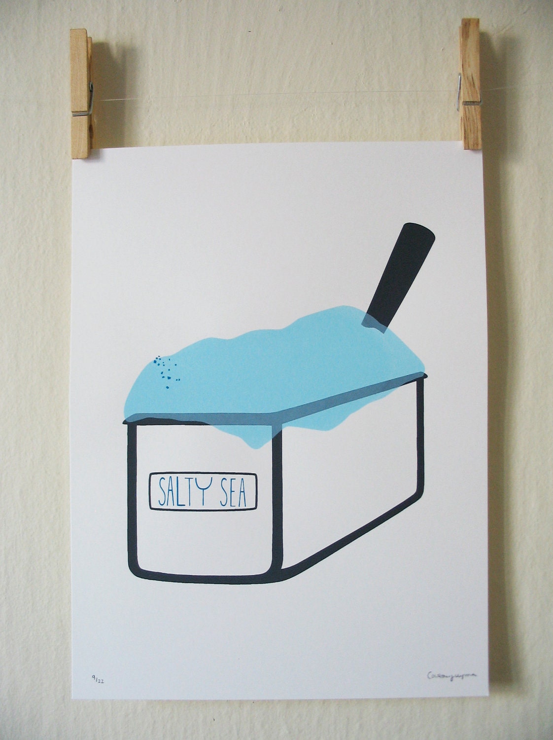 Salty Sea Gelato - Silkscreen Print