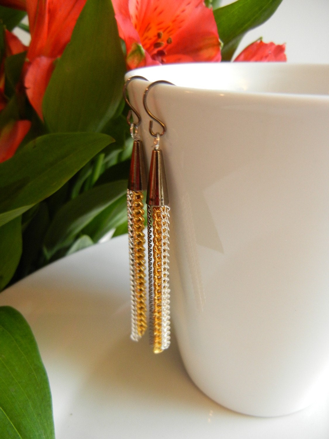 Metal Fringe Earrings